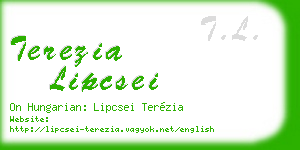 terezia lipcsei business card